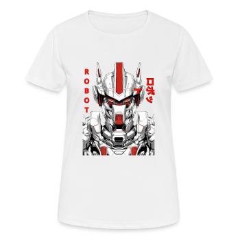 Wächter-Roboter - Frauen T-Shirt atmungsaktiv - Weiß - Vorne - AI Model Female 172 dark (172cm)