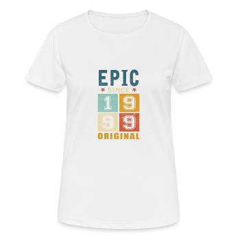 1999 Geburtstag Epic since - Frauen T-Shirt atmungsaktiv - Weiß - Vorne - AI Model Female 172 dark (172cm)