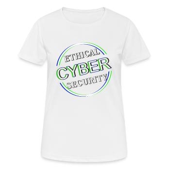 Ethical Cyber Security - Frauen T-Shirt atmungsaktiv - Weiß - Vorne - AI Model Female 172 dark (172cm)