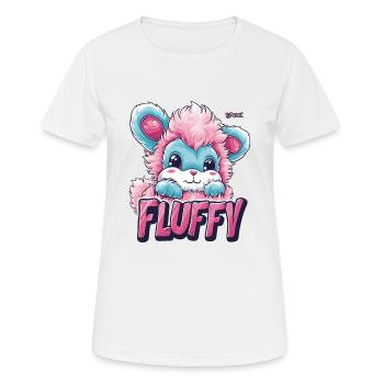 L’animal moelleux de vos rêves - T-shirt respirant Femme - blanc - Devant - AI Model Female 172 dark (172cm)