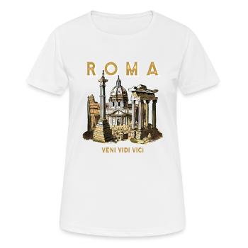 ROMA VENI VIDI VICI - Frauen T-Shirt atmungsaktiv - Weiß - Vorne - AI Model Female 172 dark (172cm)