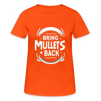 Bring Mullets Back 10 - Frauen T-Shirt atmungsaktiv - Neonorange - Vorne - AI Model Female 172 dark (172cm)