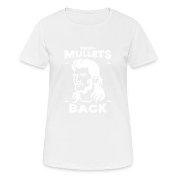 Ramener les mulets 5 - T-shirt respirant Femme - blanc - Devant - AI Model Female 172 dark (172cm)