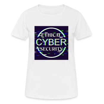 Ethical Cyber Security - Frauen T-Shirt atmungsaktiv - Weiß - Vorne - AI Model Female 172 dark (172cm)