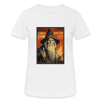 Parodie de la guilde des mages gris - T-shirt respirant Femme - blanc - Devant - AI Model Female 172 dark (172cm)