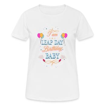 Leap Year Legend Celebration February 29 Birthday - Women's Breathable T-Shirt - white - Front - AI Model Female 172 dark (172cm)