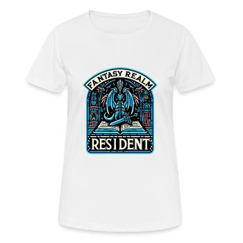Résident du Royaume Fantastique 2 - T-shirt respirant Femme - blanc - Devant - AI Model Female 172 dark (172cm)
