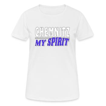 CHEMNITZ MON - T-shirt respirant Femme - blanc - Devant - AI Model Female 172 dark (172cm)