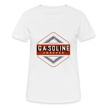 Gasoline Forever 14 - Women's Breathable T-Shirt - white - Front - AI Model Female 172 dark (172cm)