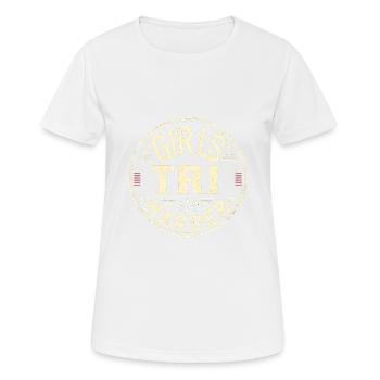 Filles Tri 12 - T-shirt respirant Femme - blanc - Devant - AI Model Female 172 dark (172cm)