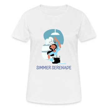 Chef Cook Kitchen Culinary Retro Bake Restaurant - Women's Breathable T-Shirt - white - Front - AI Model Female 172 dark (172cm)