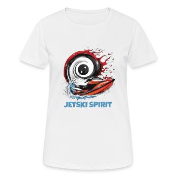 Sports nautiques Jet Ski Spirit - T-shirt respirant Femme - blanc - Devant - AI Model Female 172 dark (172cm)