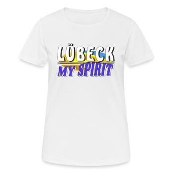 LÜBECK MON - T-shirt respirant Femme - blanc - Devant - AI Model Female 172 dark (172cm)