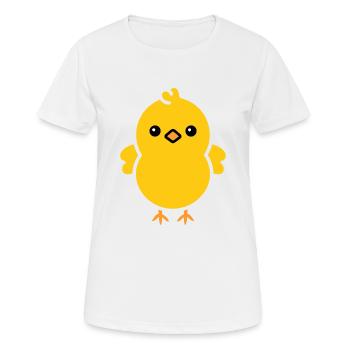 poussin - T-shirt respirant Femme - blanc - Devant - AI Model Female 172 dark (172cm)
