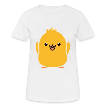 poussin - T-shirt respirant Femme - blanc - Devant - AI Model Female 172 dark (172cm)