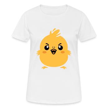 poussin - T-shirt respirant Femme - blanc - Devant - AI Model Female 172 dark (172cm)
