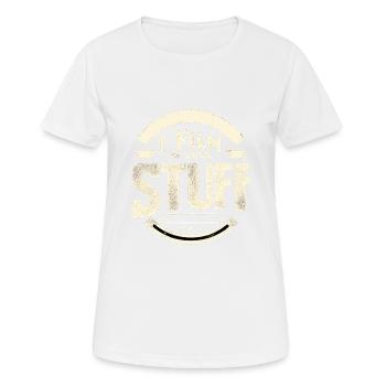 I Film Stuff 12 - Frauen T-Shirt atmungsaktiv - Weiß - Vorne - AI Model Female 172 dark (172cm)