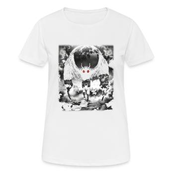Mothman Mythical Creature - Women's Breathable T-Shirt - white - Front - AI Model Female 172 dark (172cm)