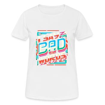 Je dis des gros mots 8 - T-shirt respirant Femme - blanc - Devant - AI Model Female 172 dark (172cm)