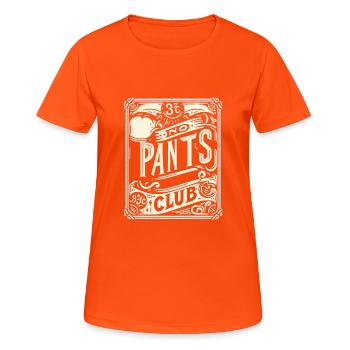 No Pants Club 12 - Women's Breathable T-Shirt - neon orange - Front - AI Model Female 172 dark (172cm)