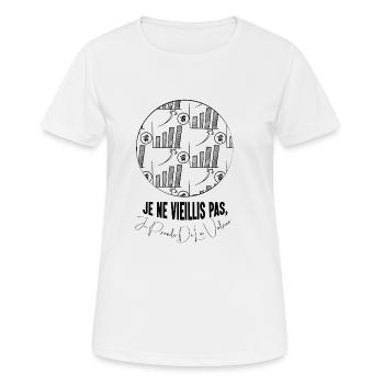 Ich altere nicht, ich gewinne an Wert - Frauen T-Shirt atmungsaktiv - Weiß - Vorne - AI Model Female 172 dark (172cm)