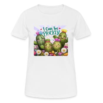 Je peux être épineux - T-shirt respirant Femme - blanc - Devant - AI Model Female 172 dark (172cm)