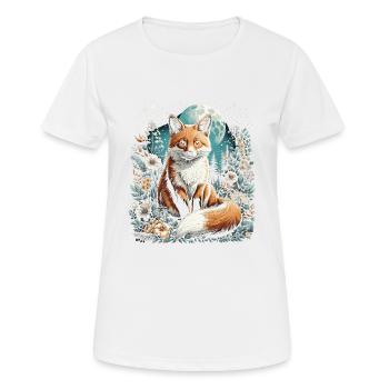 Cottagecore Esthétique Fox - T-shirt respirant Femme - blanc - Devant - AI Model Female 172 dark (172cm)