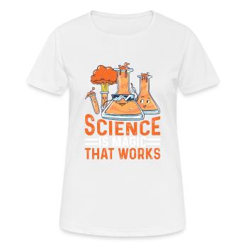Science Is Magic That Works 14 - Women's Breathable T-Shirt - white - Front - AI Model Female 172 dark (172cm)
