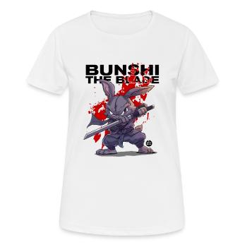 Bunshi La Lame - T-shirt respirant Femme - blanc - Devant - AI Model Female 172 dark (172cm)
