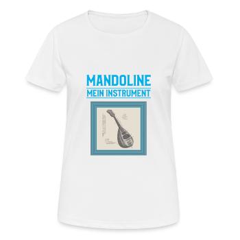 Mandoline Mein Instrument - Frauen T-Shirt atmungsaktiv - Weiß - Vorne - AI Model Female 172 dark (172cm)