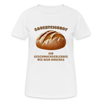 LE PAIN AU LEVAIN EST UNE EXPÉRIENCE GUSTATIVE COMME - T-shirt respirant Femme - blanc - Devant - AI Model Female 172 dark (172cm)