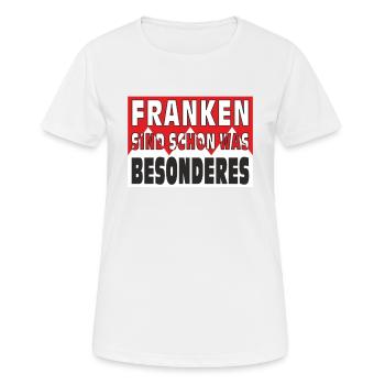 FRANCONIANS ARE SOMETHING SPECIAL - Women's Breathable T-Shirt - white - Front - AI Model Female 172 dark (172cm)