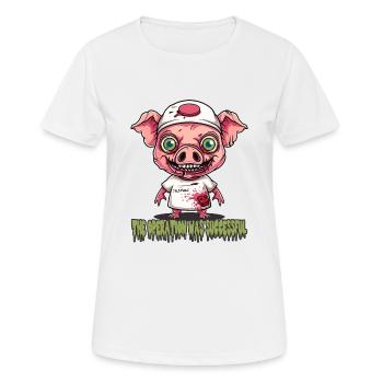Die Operation war erfolgreich, Dr. Schwein - Frauen T-Shirt atmungsaktiv - Weiß - Vorne - AI Model Female 172 dark (172cm)