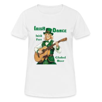 IRISH DANCE - Women's Breathable T-Shirt - white - Front - AI Model Female 172 dark (172cm)