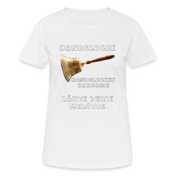 SONNEZ VOTRE MÉLODIE - T-shirt respirant Femme - blanc - Devant - AI Model Female 172 dark (172cm)