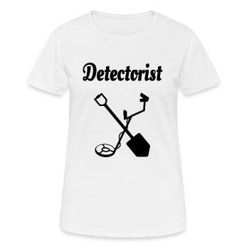 Détecteur de métaux - T-shirt respirant Femme - blanc - Devant - AI Model Female 172 dark (172cm)