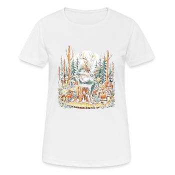 Wendigo esthétique Cottagecore - T-shirt respirant Femme - blanc - Devant - AI Model Female 172 dark (172cm)