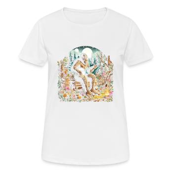 Bigfoot avec guitare - T-shirt respirant Femme - blanc - Devant - AI Model Female 172 dark (172cm)