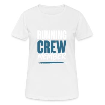 Équipe de course à pied - T-shirt respirant Femme - blanc - Devant - AI Model Female 172 dark (172cm)