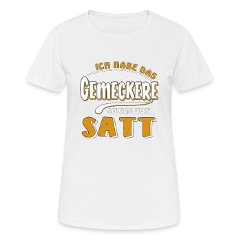 J’EN AI MARRE DES GROGNEMENTS - T-shirt respirant Femme - blanc - Devant - AI Model Female 172 dark (172cm)
