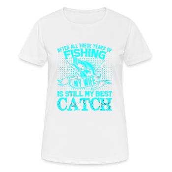 fisch, fisch, angeln, see, meer, angeln, fauna, exotisch - Frauen T-Shirt atmungsaktiv - Weiß - Vorne - AI Model Female 172 dark (172cm)