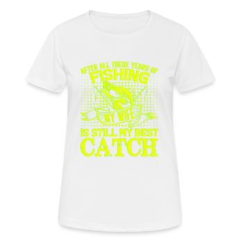 fisch, fisch, angeln, see, meer, angeln, fauna, exotisch - Frauen T-Shirt atmungsaktiv - Weiß - Vorne - AI Model Female 172 dark (172cm)