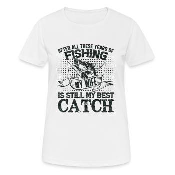 fisch, fisch, angeln, see, meer, angeln, fauna, exotisch - Frauen T-Shirt atmungsaktiv - Weiß - Vorne - AI Model Female 172 dark (172cm)