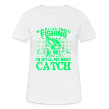 fisch, fisch, angeln, see, meer, angeln, fauna, exotisch - Frauen T-Shirt atmungsaktiv - Weiß - Vorne - AI Model Female 172 dark (172cm)