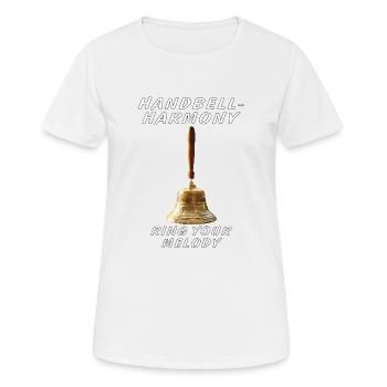 HANDBELL HARMONY - Women's Breathable T-Shirt - white - Front - AI Model Female 172 dark (172cm)