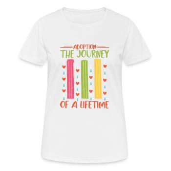 Adoption The Journey Of A Lifetime Adopted Family - Women's Breathable T-Shirt - white - Front - AI Model Female 172 dark (172cm)