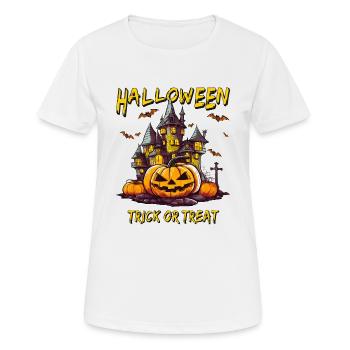 HALLOWEEN TRICK OR TREAT - T-shirt respirant Femme - blanc - Devant - AI Model Female 172 dark (172cm)