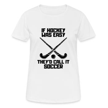 Floorball Hockey Hockey Hockey Hockey Hockey Cadeau de joueur de Hockey - T-shirt respirant Femme - blanc - Devant - AI Model Female 172 dark (172cm)