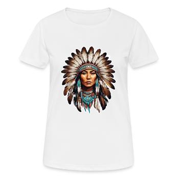 Indianer - Indianer - USA - Frauen T-Shirt atmungsaktiv - Weiß - Vorne - AI Model Female 172 dark (172cm)