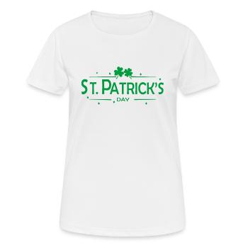 Irlandais de la Saint-Patrick - T-shirt respirant Femme - blanc - Devant - AI Model Female 172 dark (172cm)